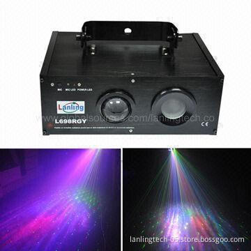 3W RGB LEDs and 150mW RGY Multi-Effect Laser Stage Light, 50/60Hz Frequency
